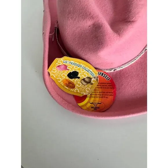 Bullhide Lil’ Pardner Pink Cowboy Hat Kids Youth NWT - Picture 2 of 14